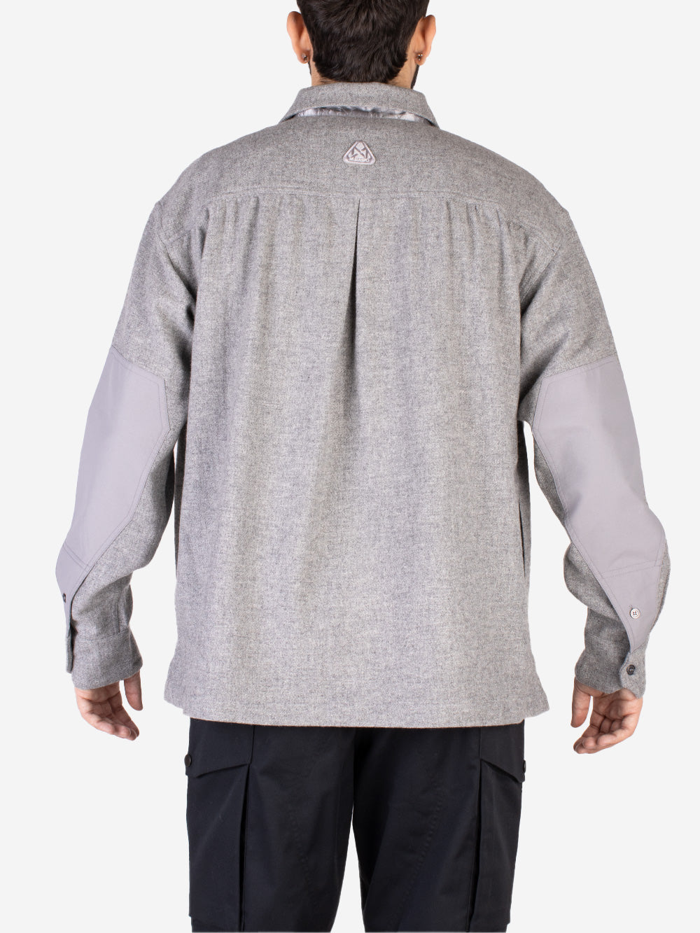 MURASPO Giacca camicia outdoor grigia in misto lana Grigio Urbanstaroma