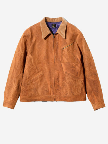 NEEDLES Giacca workwear Duck Canvas Kakishibu Dye Brown Marrone chiaro