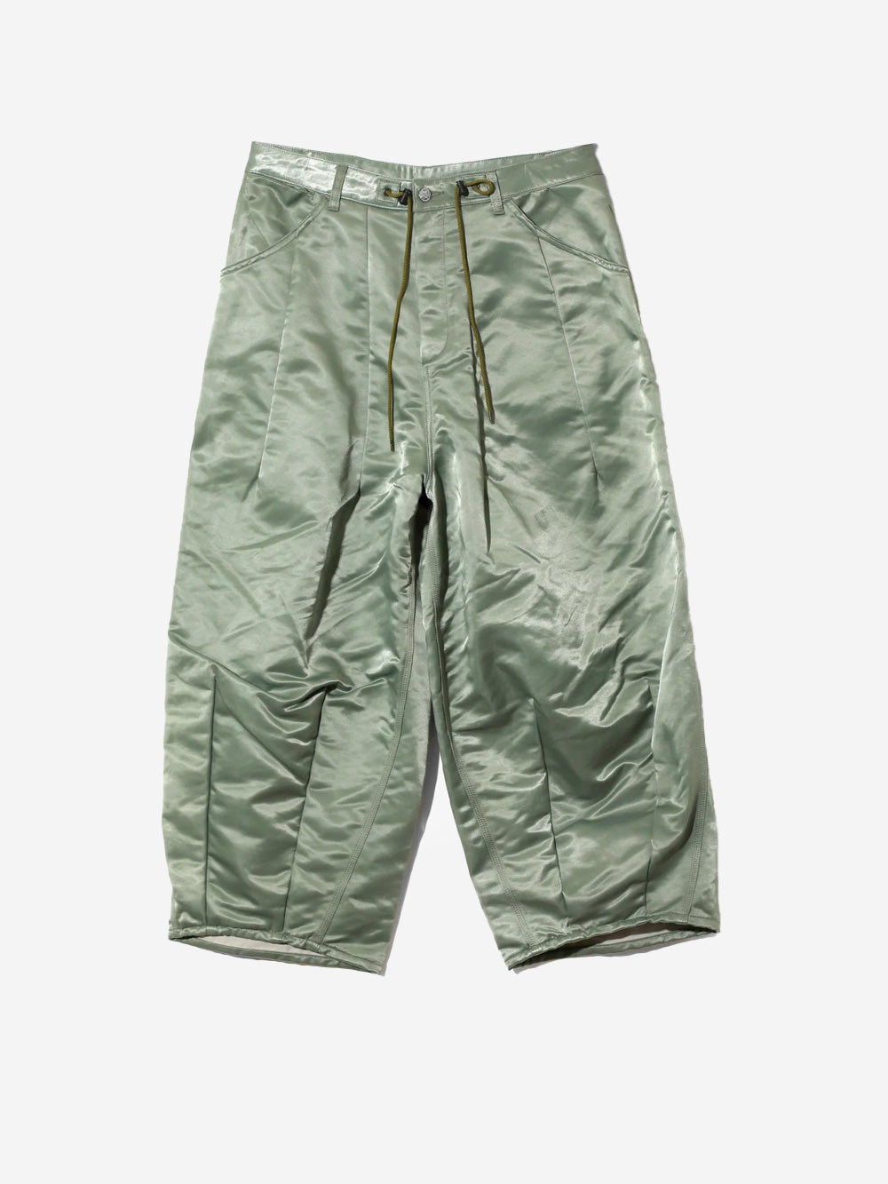 NEEDLES Pantaloni 'HD Painter' baggy satinati Verde Urbanstaroma