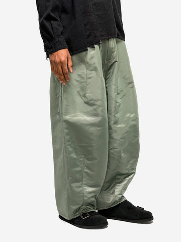 NEEDLES Pantaloni 'HD Painter' baggy satinati Verde