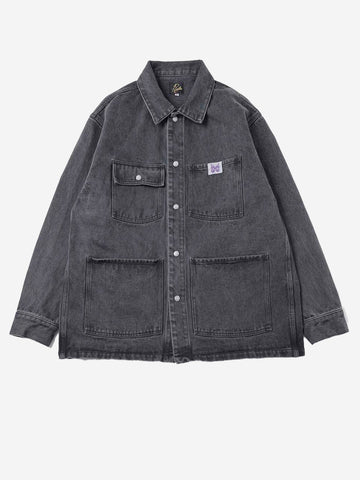 Giacca camicia in twill di cotone