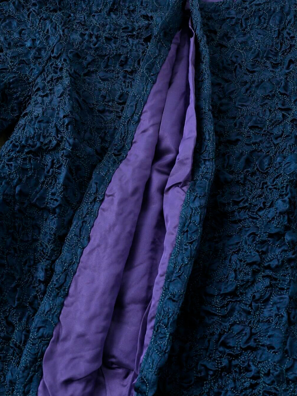 NEEDLES Giacca blu con ricamo satinato Blu Urbanstaroma