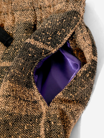 HD-Hose aus kariertem Woll-Tweed