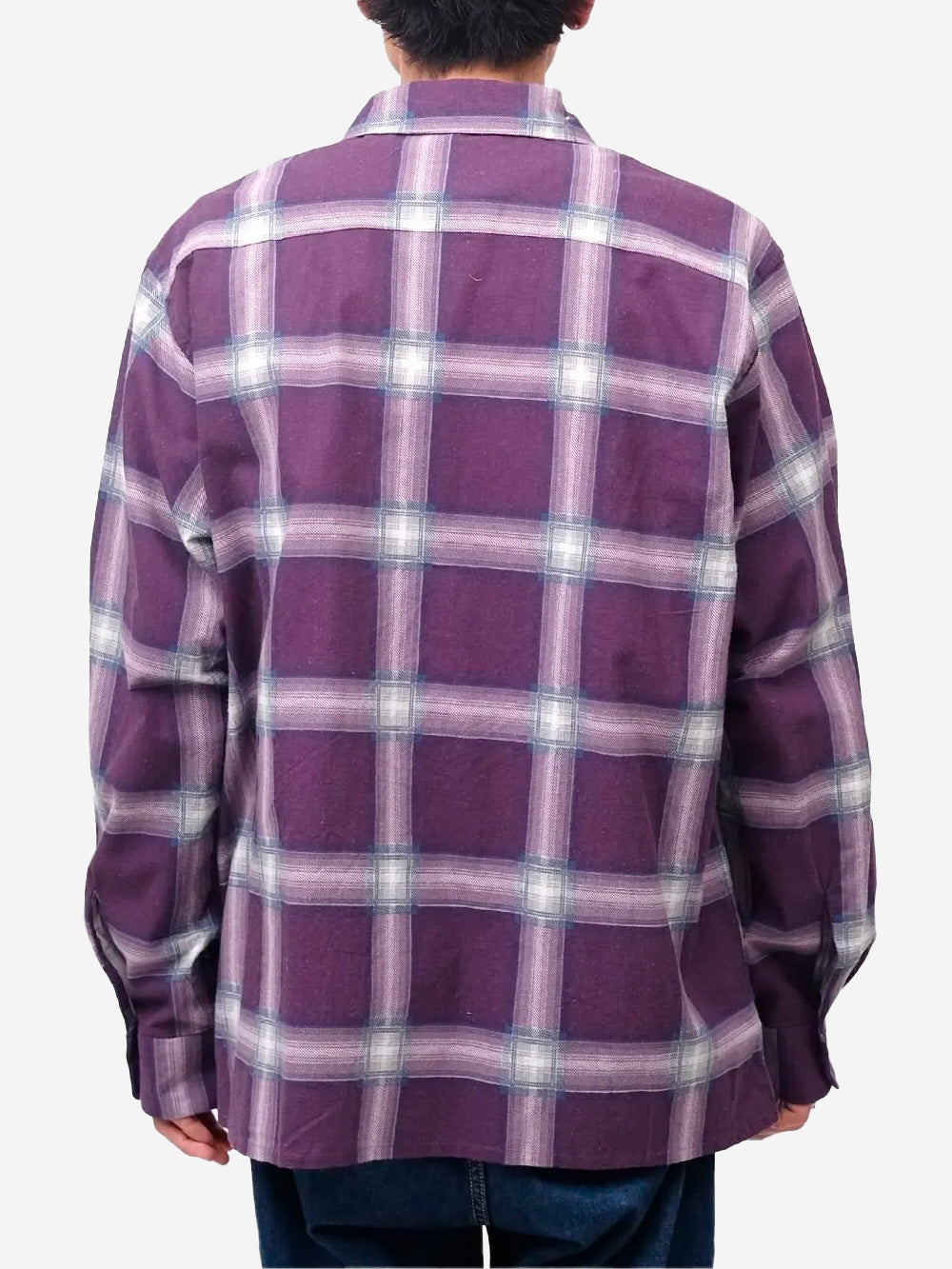 NEEDLES Camicia in flanella One-up viola Viola Urbanstaroma