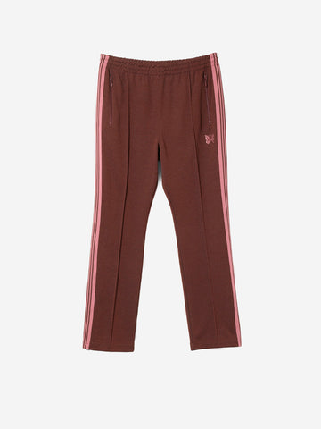 Narrow brown track pants with Papillon logo