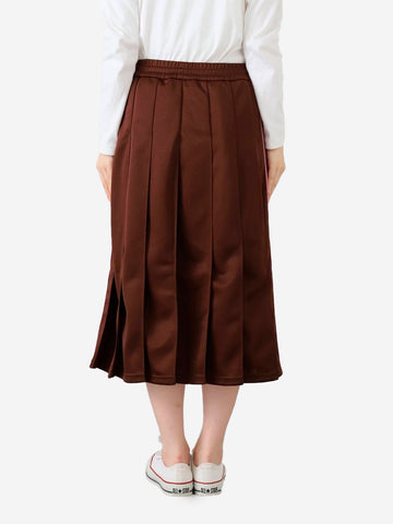 NEEDLES Gonna sportiva pleated con logo Papillon Bordeaux