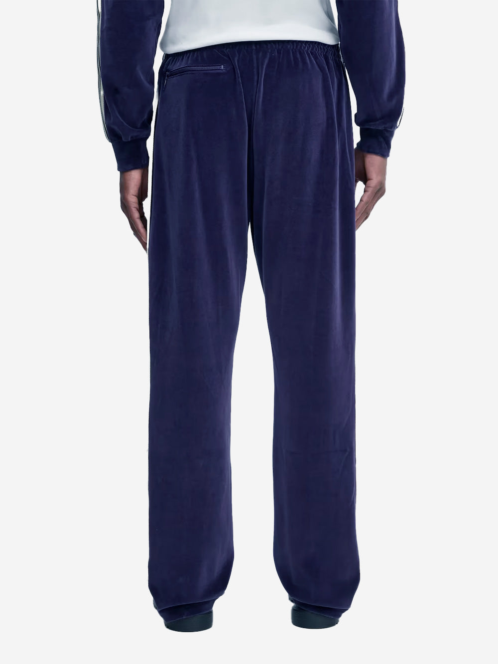 NEEDLES Pantaloni sportivi navy Narrow in velluto con logo Papillon Navy Urbanstaroma