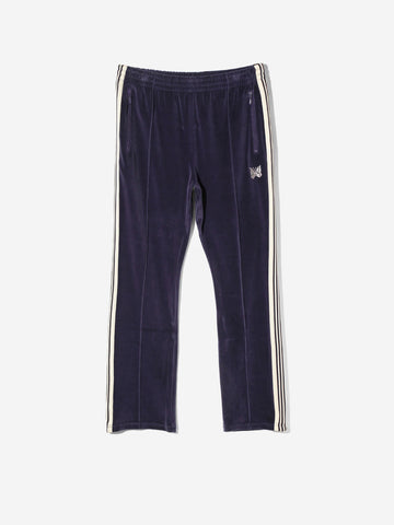 NEEDLES Pantaloni sportivi navy Narrow in velluto con logo Papillon Navy