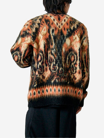 NEEDLES Cardigan Paisley in mohair Nero