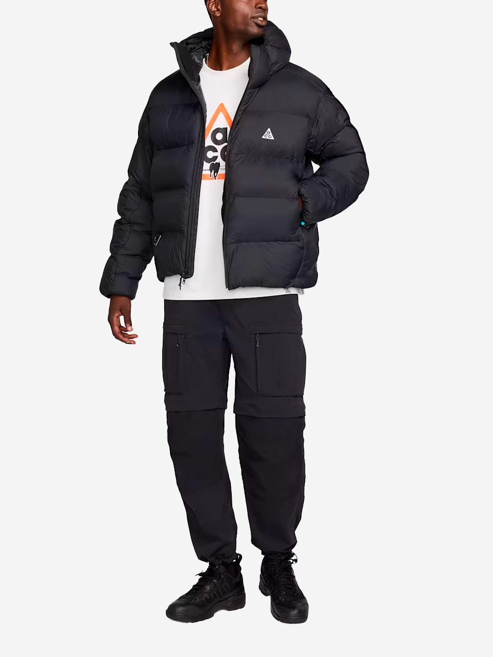 NIKE ACG ACG Giacca nera outdoor 'Lunar Lake' Primaloft con cappuccio Nero Urbanstaroma