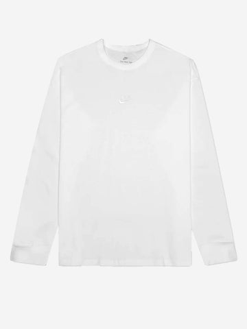 NIKE T-shirt bianca a maniche lunghe con Swoosh Bianco