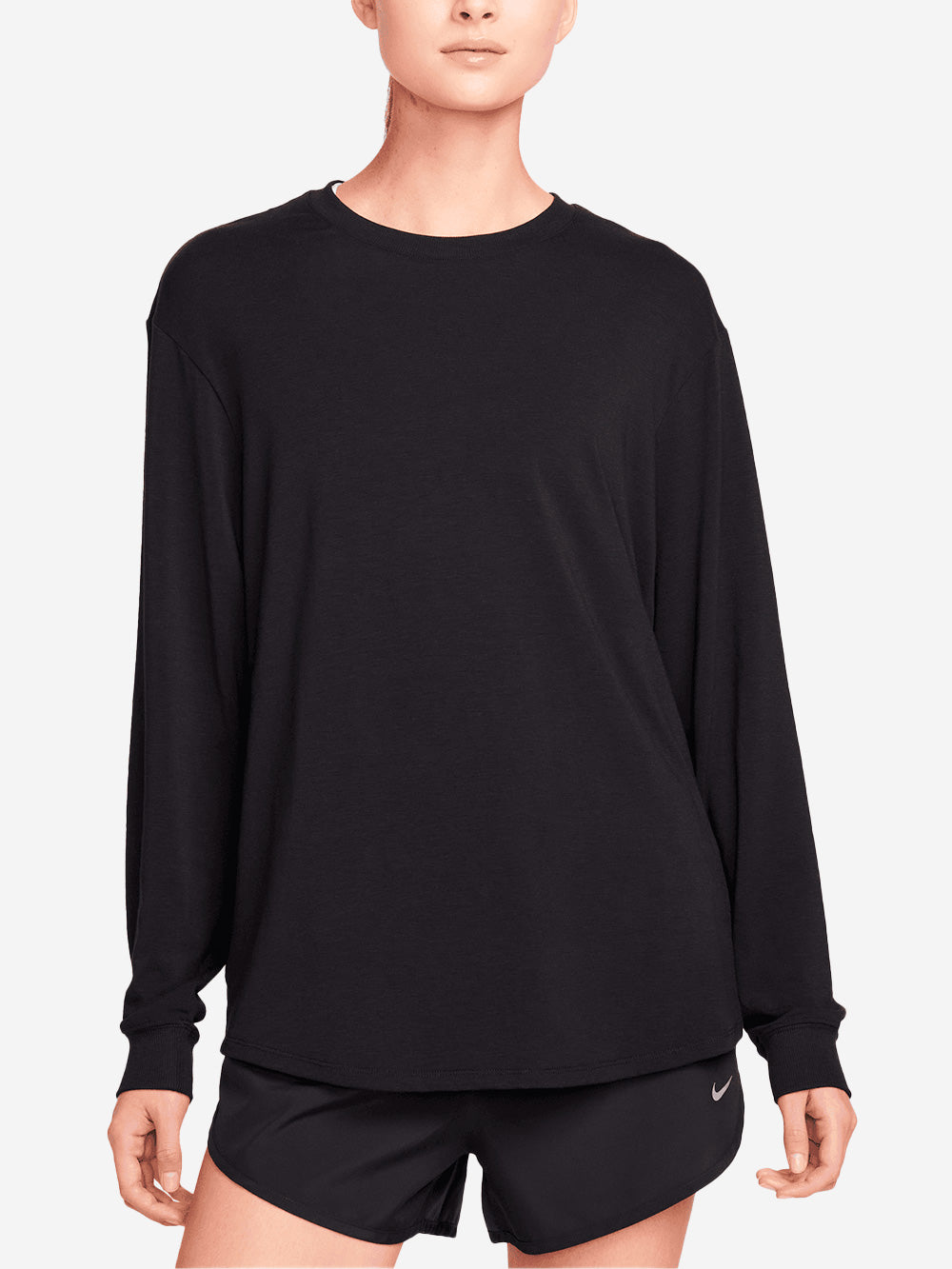 NIKE Maglia a manica lunga Dri-FIT Nero Urbanstaroma