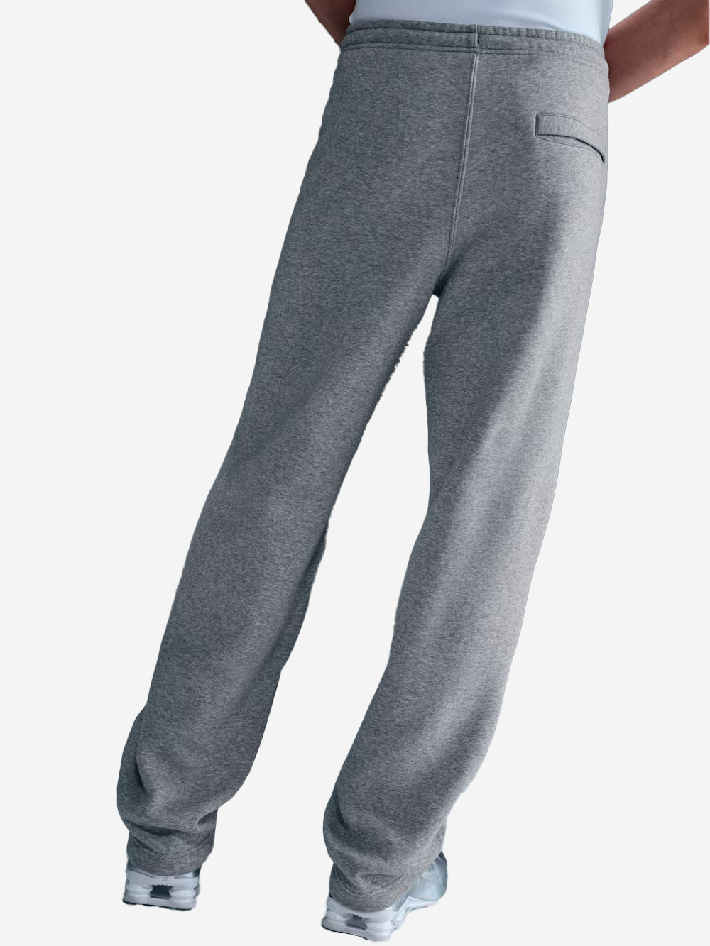 NIKE Pantaloni grigi in fleece con orlo aperto Grigio Urbanstaroma