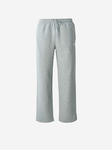 NIKE Pantaloni grigi in fleece con orlo aperto Grigio