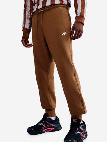 NIKE Pantaloni jogger marroni con Swoosh Marrone