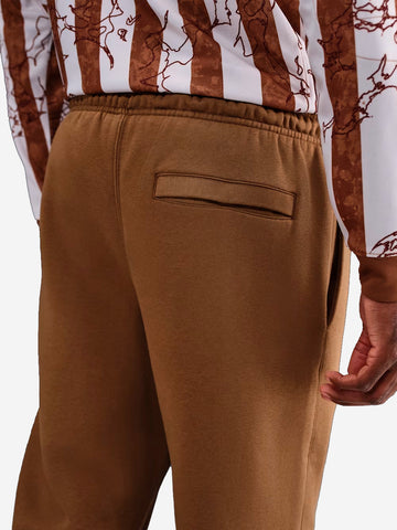 NIKE Pantaloni jogger marroni con Swoosh Marrone