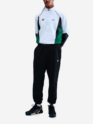 NIKE Pantaloni jogger neri in fleece spazzolato con bordi elastici Nero