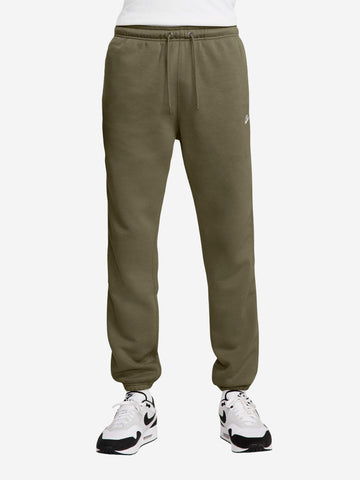 NIKE Pantaloni jogger verdi in fleece spazzolato con bordi elastici Verde
