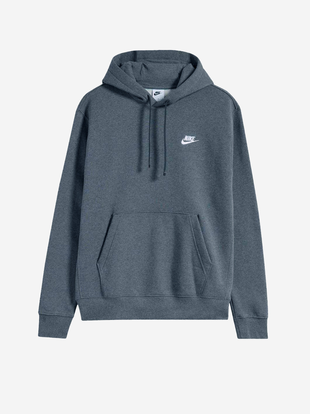 NIKE Felpa pullover grigia con cappuccio e swoosh Grigio antracite Urbanstaroma