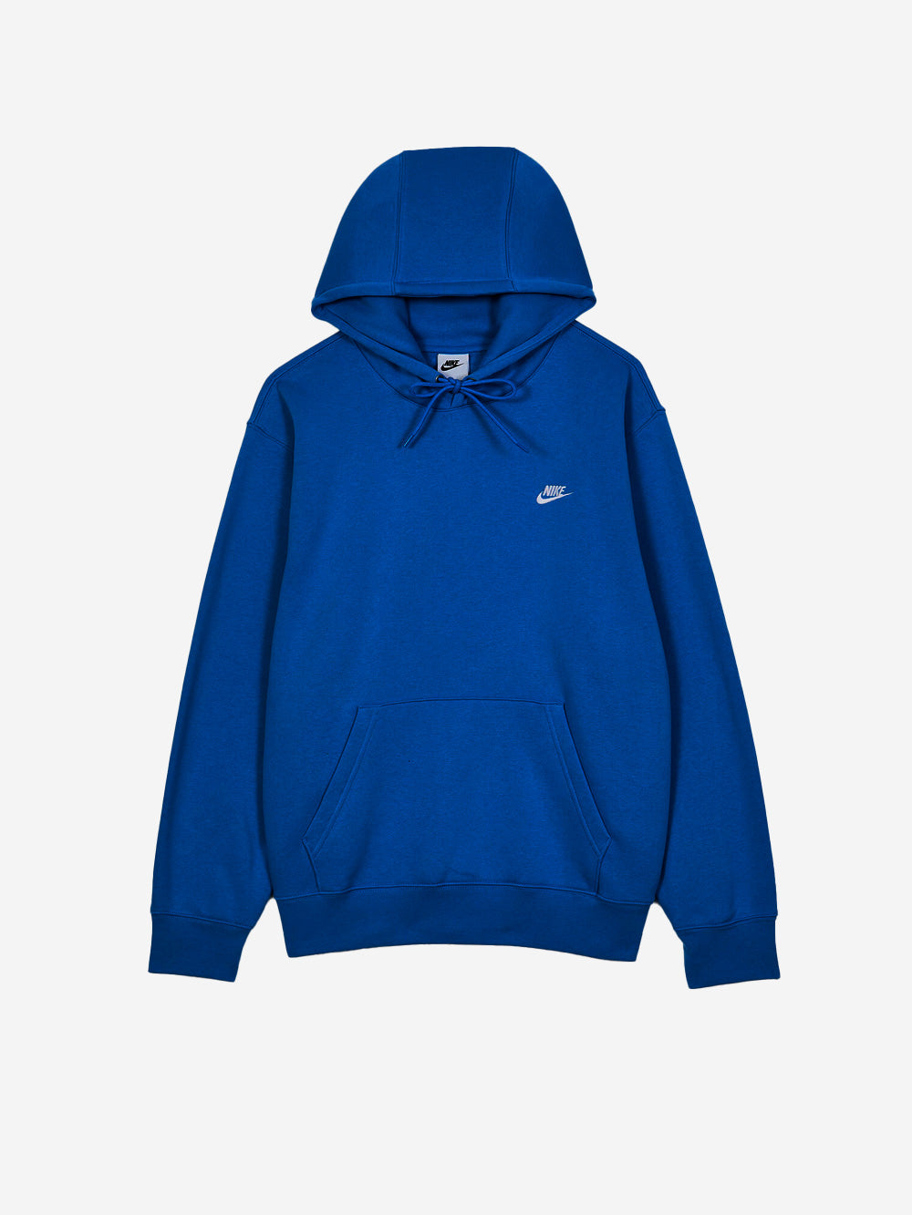 NIKE Felpa pullover blu con cappuccio e swoosh Blu Urbanstaroma