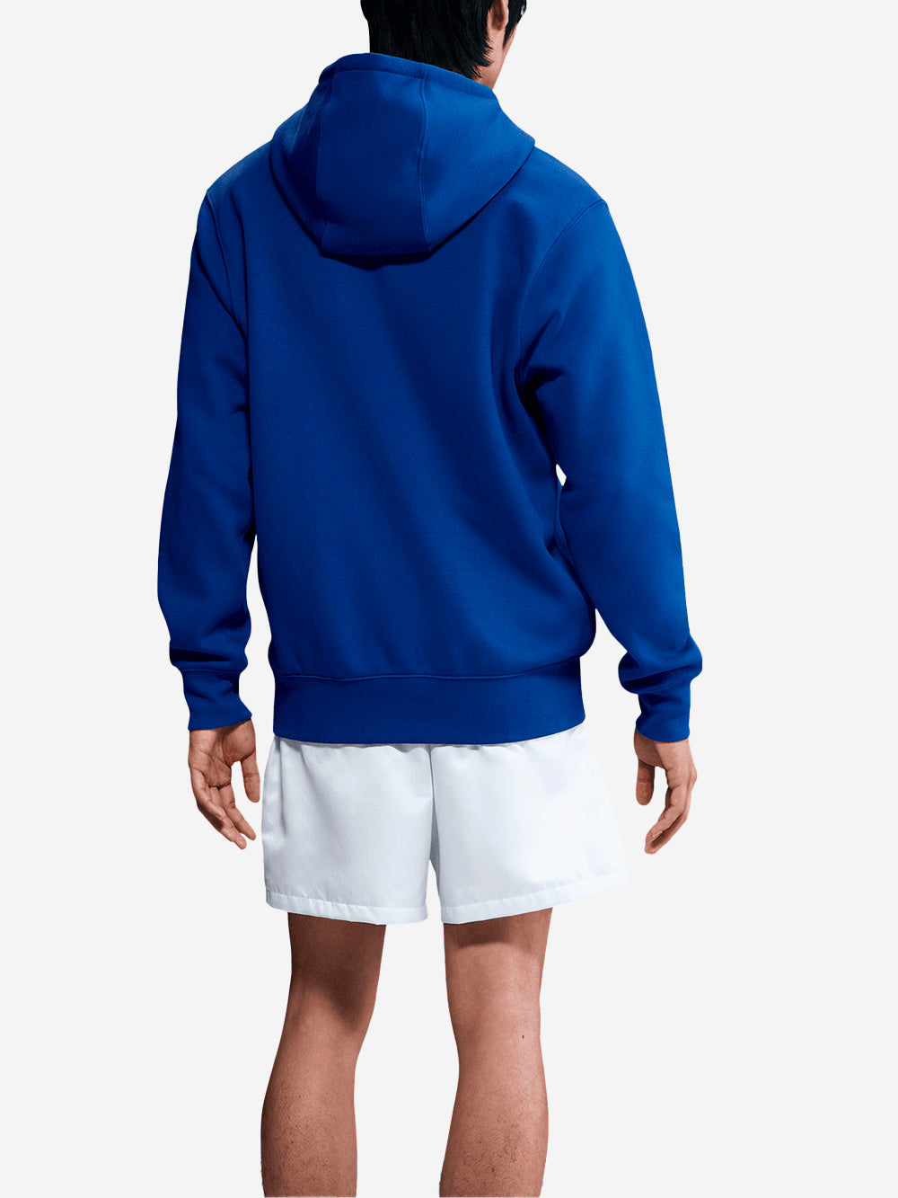 NIKE Felpa pullover blu con cappuccio e swoosh Blu Urbanstaroma