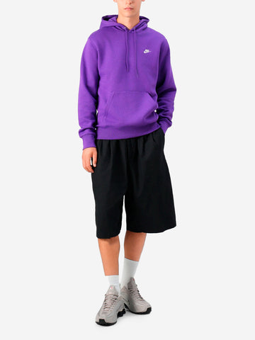 NIKE Felpa pullover viola con cappuccio e swoosh Viola