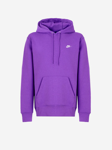 NIKE Felpa pullover viola con cappuccio e swoosh Viola