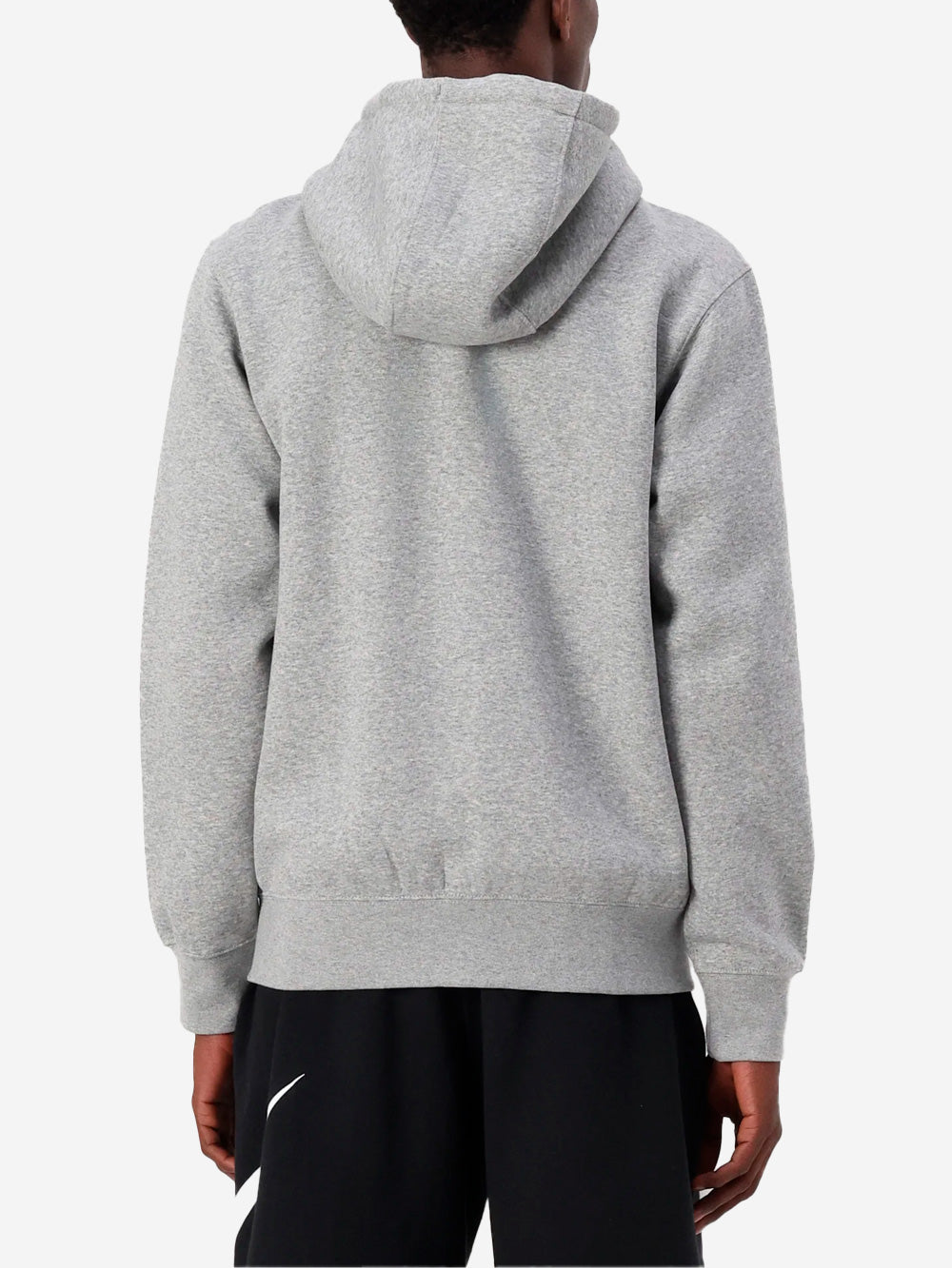 NIKE Felpa grigia con cappuccio e zip a tutta lunghezza in fleece Grigio Urbanstaroma