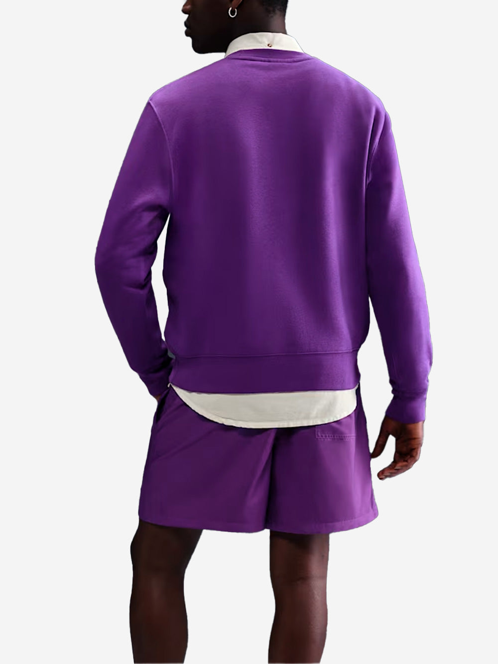 NIKE Maglia viola a girocollo in fleece Viola Urbanstaroma