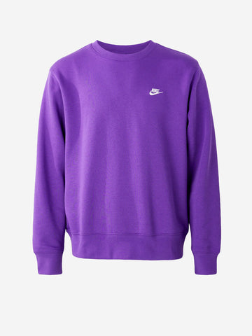 NIKE Maglia viola a girocollo in fleece Viola