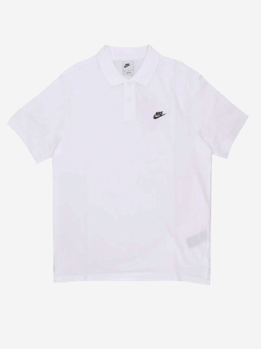 NIKE Polo a manica corta bianco con Swoosh Bianco Urbanstaroma