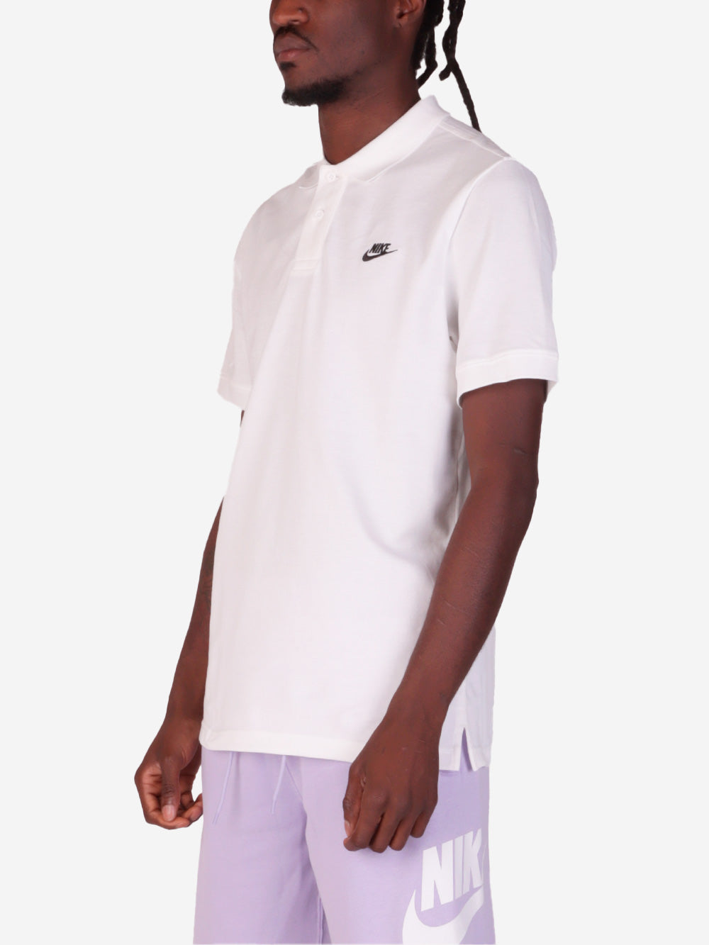 NIKE Polo a manica corta bianco con Swoosh Bianco Urbanstaroma