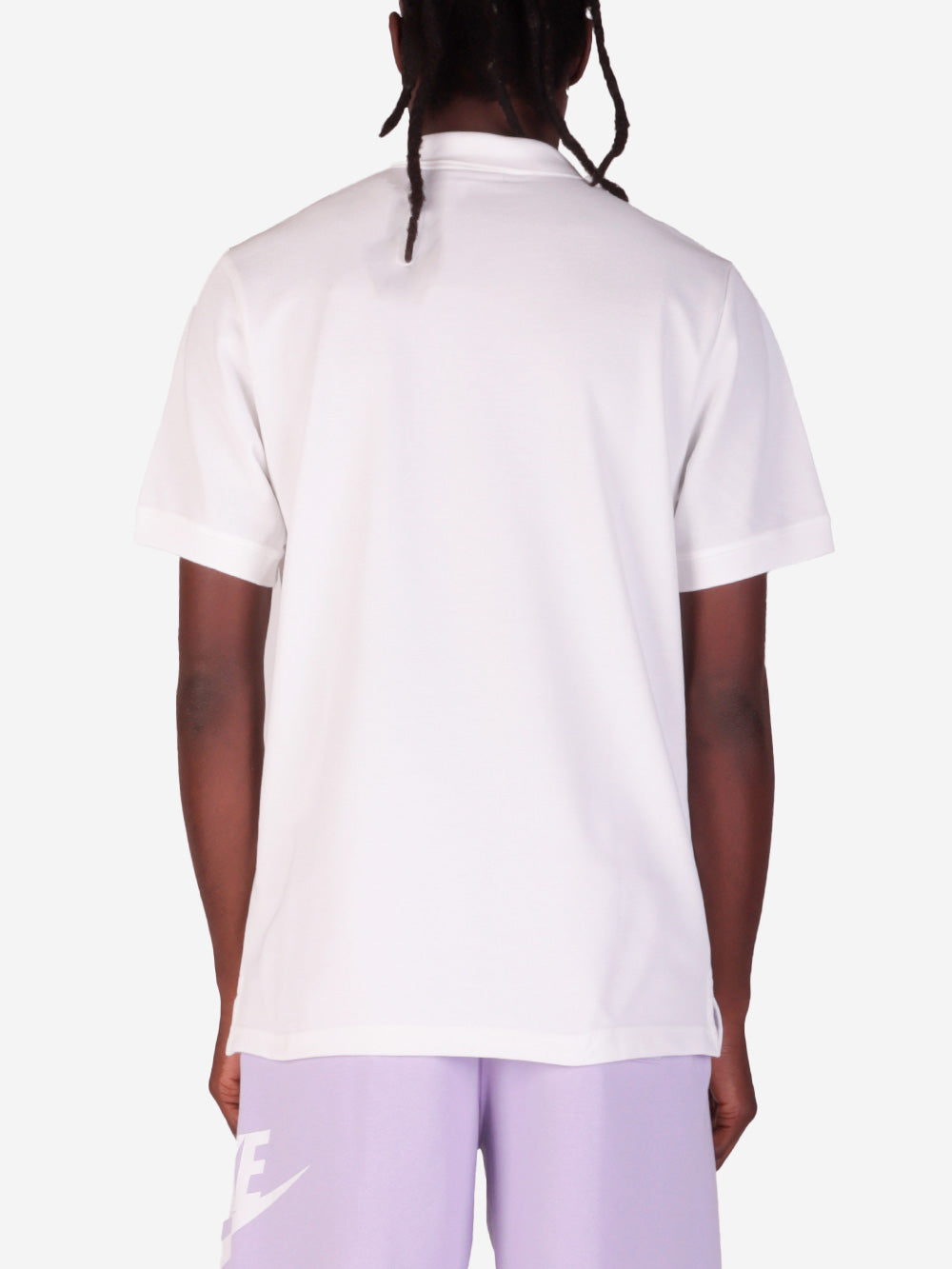 NIKE Polo a manica corta bianco con Swoosh Bianco Urbanstaroma