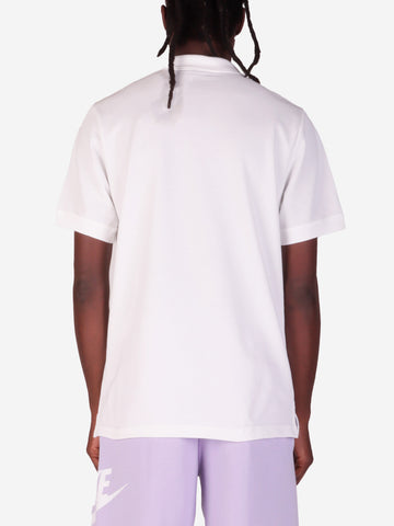 NIKE Polo a manica corta bianco con Swoosh Bianco
