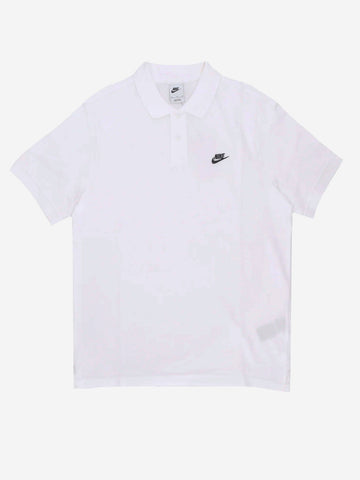 NIKE Polo a manica corta bianco con Swoosh Bianco