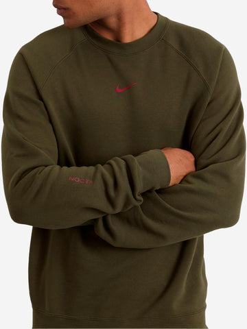 NIKE x Drake NOCTA Maglia a girocollo fleece khaki Verde
