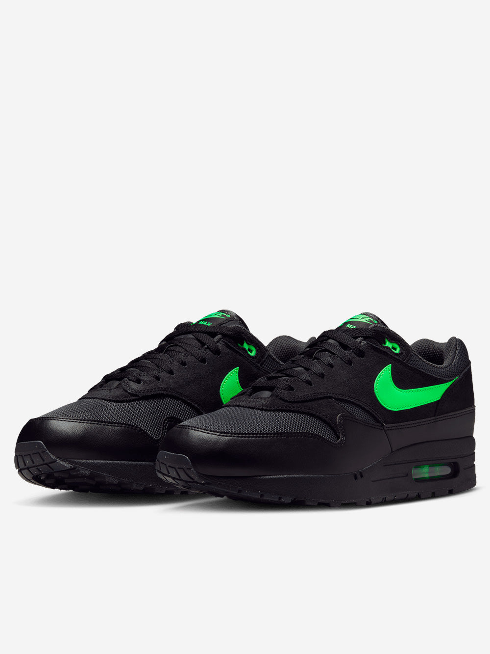 NIKE Air Max 1 Essential 'Black Green Strike' Nero Urbanstaroma