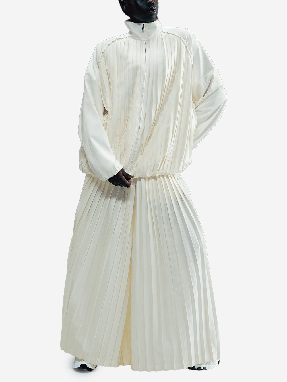 NIKE Track pants plissettati a vita media Urbanstaroma