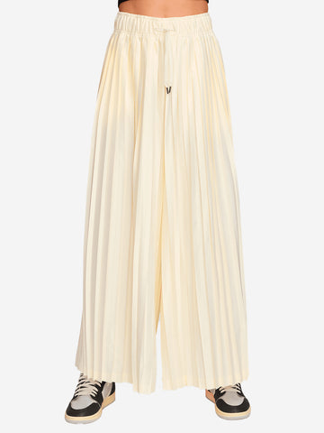 NIKE Track pants plissettati a vita media