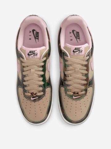 NIKE Air Force 1 Low Retro 'Patent Camo and Pink' marrone
