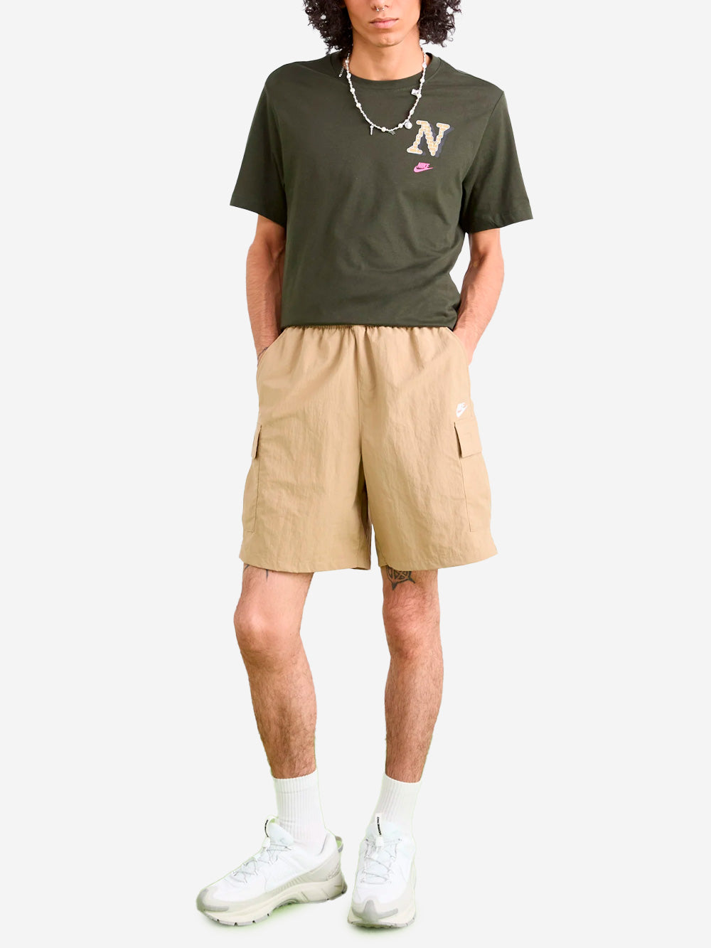 NIKE T-shirt verde HBR SSNL Club Verde Urbanstaroma