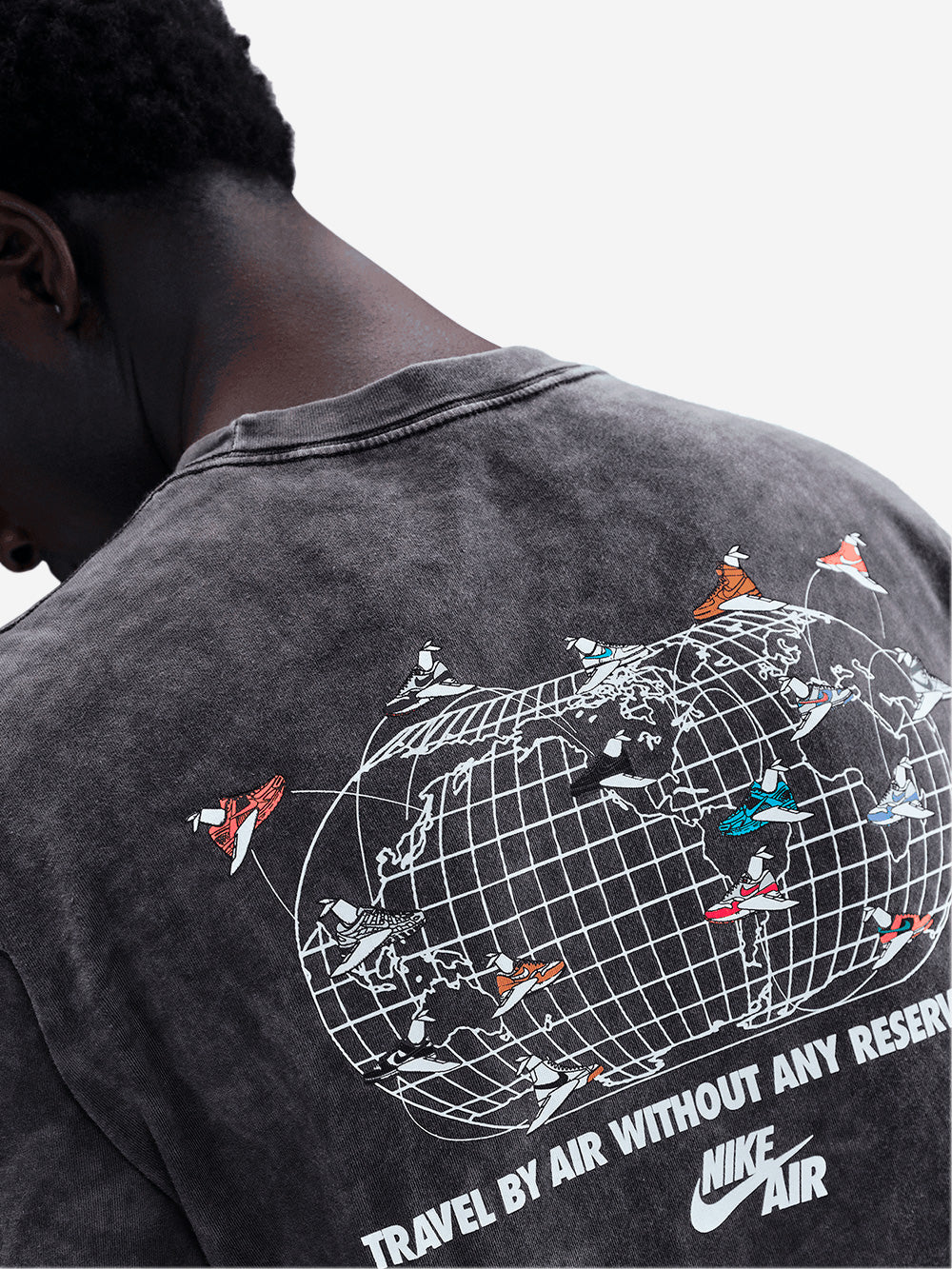 NIKE T-shirt nera con grafica Football Nero Urbanstaroma