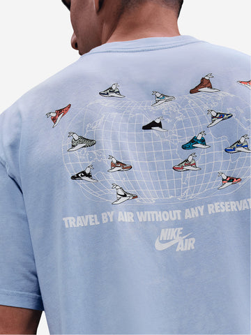NIKE T-shirt Sportswear 'Ghost' con grafica Air Max Lilla