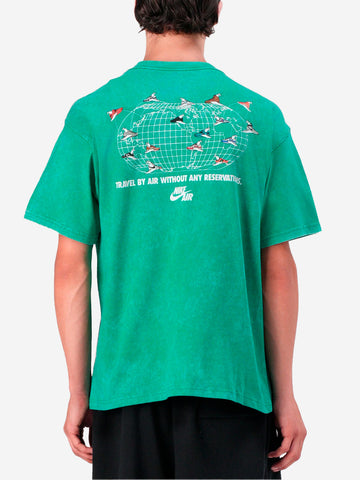 NIKE T-shirt Sportswear verde con grafica Air Max Verde