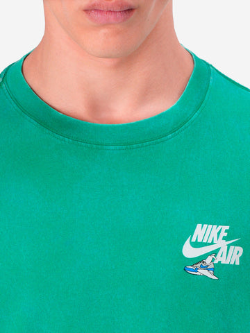 NIKE T-shirt Sportswear verde con grafica Air Max Verde