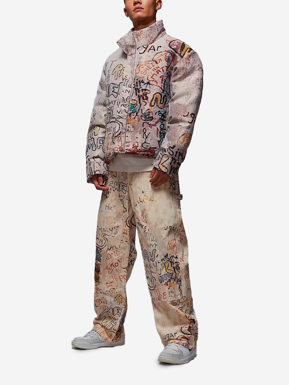 NIKE Giacca piumino con grafica poster MJ Multicolor Urbanstaroma