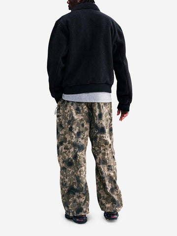 NIKE Coach jacket fleece in pelliccia sintetica Nero