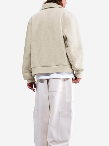 NIKE Coach jacket fleece panna in pelliccia sintetica Panna