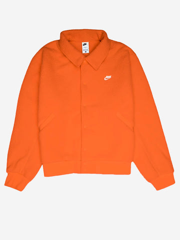 NIKE Coach jacket fleece arancione in pelliccia sintetica arancione