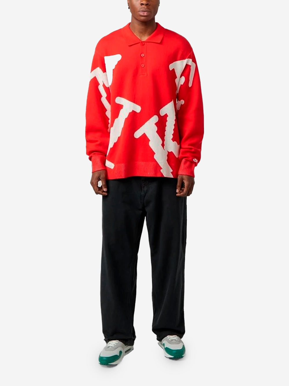 NIKE Maglia da rugby rossa con grafica e Swoosh Rosso Urbanstaroma